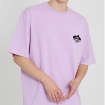 지프 지프 남녀공용 FOREST 그래픽 반팔 티셔츠 GL3TSU145-LV