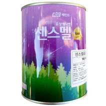 kcc 유성페인트 에나멜페인트 센스멜골드 1L 철재 목재 난간 방화문, 흑색(유광)