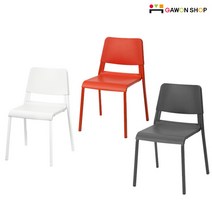 [당일출고] 이케아 TEODORES 의자/식탁의자/책상의자/플라스틱의자, 화이트 703.509.38