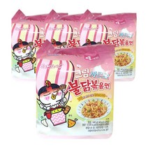 삼양 크림까르보 불닭볶음면 4개입 x 4개, 1