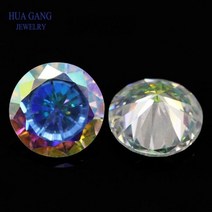 팬톤컬러칩 크기 1.0 ~ 10mm 도금 AB 컬러 멀티 큐빅 지르코니아 스톤 라운드 컷 루즈 CZ 합성 쥬얼리, 3mm (500pcs)