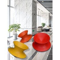 스펀체어 특이한의자 팽이의자 스핀체어 360도체어 카페의자 인테리어의자 바퀴없는의자, 레드 대