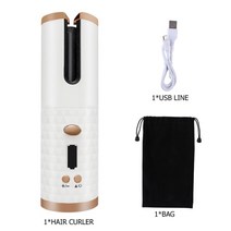 볼륨 물결 고데기 전기머리인두 롤브러쉬 오토롤링 새로운 usb 충전식 자동 세라믹 컬링 아이언 웨이버 헤어 컬러 led 디스플레이 컬링 롤러 웨이브 자동 회전 헤어 스타일링, 협력사, 상자 없이