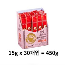 고려인삼유통 홍삼 가득 담은 6년근 젤리스틱, 450g, 4개