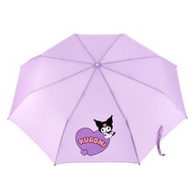산리오 쿠로미 하트 3단 우산 캐릭터 여성 양산 살길이 55cm