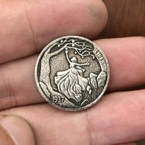 화폐수집 동전수집 주화 21mm 재미 있은 뜨거운 판매 니켈 기념품 도금 골동품 소장 동전 실제 고대 복제본, 03 3