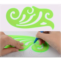 모형자 학용품 곡선자 운형자 템플레이트