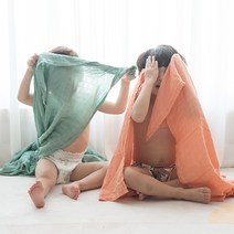 불로홈 밤무 대나무 2중 거즈 신생아 아기 블랭킷 낮잠 여름 이불, 대나무_2.그레이(120x120cm)