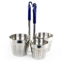 델키 로터스 스텐 면 냉면 국수 우동 건지기 뜰채 국자 3사이즈, 중