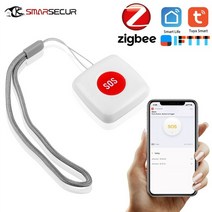 지그비 zigbee mini tuya senior sos button 방수 비상 패닉 센서 alert push to mobile home Automation security