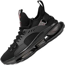 스포츠 베스트 기능성 CLZVK 남성용 러닝 슈즈 트레일 스니커즈 테니스 에어 쿠션 운동 워킹 하이킹 조깅 캐주얼 패션 남성 블랙 그린 맨 러너 메시 통기성 라이트 블레이드 테니스