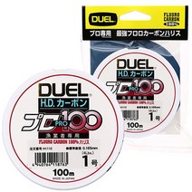 [DUEL] 듀엘 HD 카본 100% 하리스 목줄 원줄 100m, 0.8호