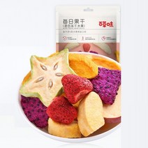 동결 건조 열대 과일 혼합 믹스 30g x 4봉 말린 망고 드래곤프룻 복숭아 딸기 사과 스타후르츠 스타푸르트, 4개