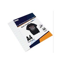 잉크젯 열전달 프린팅 용지 티셔츠 밝은 어두운 검정색 패브릭 전사지 면 의류용 열전사, 02 10 sheets dark A4