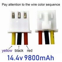 청소기 호환 배터리 LIECTROUX 로봇 진공 청소기용 14.4v 12800mAh 1개/팩 100% 신제품, 14.4 볼트, 9800mAh_2