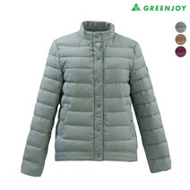 [그린조이] 여성 솔리드 경량 구스 다운 점퍼