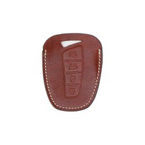 가죽 스마트 키홀더 키케이스 HGDM 그랜저HG 에쿠스 제네시스DH 싼타페DM 맥스크루즈 아슬란 싼타페더프라임, 브라운