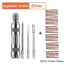 자전거 튜브리스 타이어 수리 키트 타이어 드릴 고무 스트립 타이어 펑크 실란트 자전거 수리 도구, 도구 C 세트 플러스, 협력사