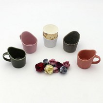 달소금 깔끔한 도자기 믹스 종이컵홀더(5color), 색상:딥그레이(무광), 단품