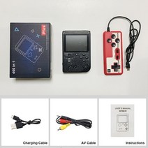 고전게임기 레트로 오락실 휴대용 게임기 가정용 800 레트로 콘솔 더블 핸드 헬드 게임 플레이어 배터리 3., 05 400 Games 2P