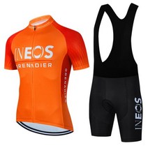 스페셜라이즈드 전기자전거 2023 INEOS 사이클링 빕 숏 남성용 산악 자전거 저지 의류 여름 컴플리트 레이싱 퀵 드라이 스포츠 세트 145424, Asian size - S, INEOS 4