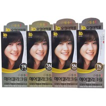 예향 헤어칼라크림 오징어 먹물(흑색 진한갈색 자연갈색 밝은갈색 택1), 상세페이지 참조2, 5N 자연갈색