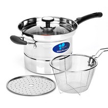 키친아트 스테인레스 용도별 찜통 들통 곰솥 냄비, 08.키친아트 찜_국수 냄비 18cm