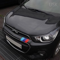 USK 쉐보레 더 넥스트 스파크 프론트 그릴 하단 3색 포인트 데칼 스티커 랩핑 필름 실외 튜닝 DIY 차량용품, E_이탈리아-조수석