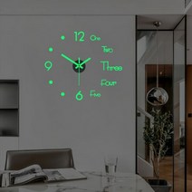 북유럽무소음벽시계 새로운 발광 diy 시계 홈 단순성 침묵 패션 예쁜아트월벽시계인테리어, 총명한, 16인치