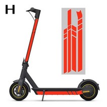 세그웨이 나인봇 맥스 G30 G30D 전기 스쿠터 형광 바디 장식 경고 스트립 1 세트 야간 안전 스티커, H
