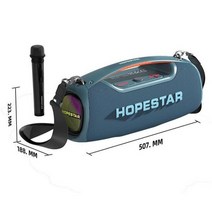 51채널스피커 홈시어터 Hopestar-A60 100W 블루투스 스피커 고출력 야외 휴대용 무선 칼럼 뮤직 센터 서브우퍼 슈퍼 베이스 오디오, blue