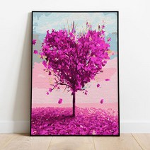 플레이어바웃 명화그리기 하트 나무 캔버스페인팅 DIY, 하트 나무 (GX7460)