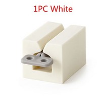 치약 디스펜서 실리콘 바닥 롤링 공간 절약 압착기 크림 튜브 압착 홈 욕실 액세서리, 1PC White