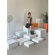 전시다이 스튜디오 화이트 박스 전시대 진열대 대형 사각 소품 적 페인트 디스플레이 플랫폼 직사각형 상자 옷가게 모델 기본 쇼핑몰 캐비닛 섬 테이블 장식 배경 창 사용자 정의 흰색, [01] 패키지 1(3종 세트)