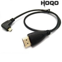SonyA7K/A7S2/A7M3/7SM27RM2 마이크로 HDMI 호환 카보 0.5 m 1.5m 왼쪽 직각 케이블, Left