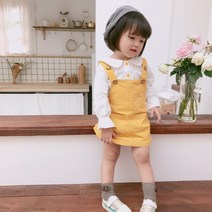 unible_유니블샵_개나리 유아 멜빵원피스 2종세트(1-6세) 203798 여아여름원피스 아이원피스 유아원피스 애기원피스 유아드레스_유니블샵_unible
