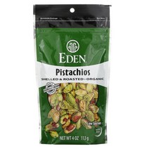 Eden Foods 에덴 푸드 유기농 껍질을 벗긴 고소한 피스타치오 113g 335585
