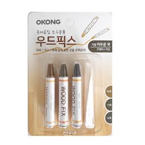 오공 우드픽스 크레파스 보수 마루바닥 가구 원목 목재 문짝 흠집보수 픽스, 1개