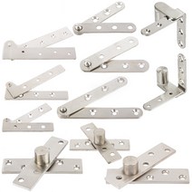 스텐피벗힌지 피봇경첩 도어 가구문회전, 08.피벗힌지 코너L형 100x31x3T상하셋