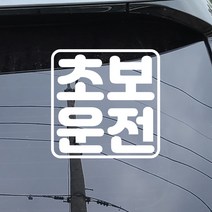 더꾸밈 자동차 초보 운전 스티커 시트지, aa-05