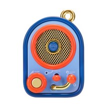 레트로 브릿츠 Elvis 오디오 휴대용 블루투스 스피커 무선 오디오 홈 소형 서브우퍼 야외 휴 MW-P3, 달콤한 짐승 - 약간 따뜻한 파란색, 공식 표준