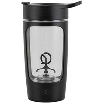 전동믹서컵 프로틴 파우더 피트니스 워터컵 충전 자동 휴대용 쉐이크 흔들 컵 650ml, 블랙
