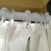 12P 샤워 커튼링 원형 욕실 화장실 부스 병원 링 레일 피부 칸막 네일
