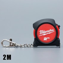 밀워키 밀워키 키체인 줄자 2M 휴대용 키고리줄자 포켓줄자, 1개
