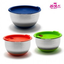 퀸센스 믹싱볼 샐러드볼 (핸디실리콘) -3종set, 상세페이지 참조