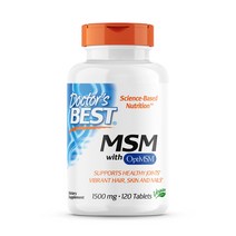 닥터스베스트 OptiMSM MSM 식이유황 1500 mg 120정 글루텐프리 비건