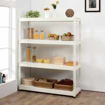 무볼트 철제 조립식 앵글형 정리 선반 100x90x210cm 4단, 단품