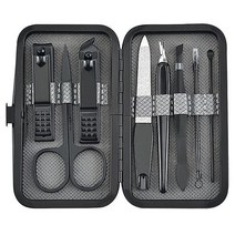 N A 8pcs 스텐손톱깎이 세트 가위집게 이어픽 다기능 데일리 핸드 발 관리 도구 미국직송, 8파운드_d