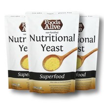 푸드얼라이브 영양 효모 170g 3팩 슈퍼푸드 식이섬유 nutritional yeast 이스트발효 효모추출물 효모엑기스, 1개, 기본