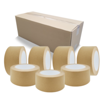 (70개입) 크라프트테이프 종이 박스테이프 포장 라이트브라운 48mm x 40M / 1BOX, 1개